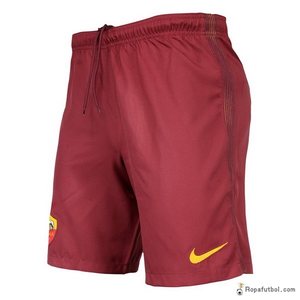 Pantalones As Roma Replica Primera Ropa 2016/17 Rojo